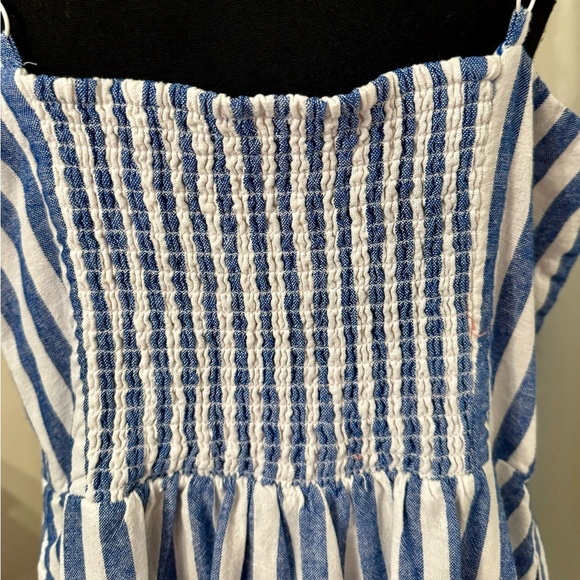 Old Navy Linen Blue White Stripe Mini Sundress XL - Picture 5 of 7
